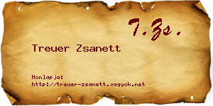 Treuer Zsanett névjegykártya