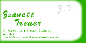 zsanett treuer business card